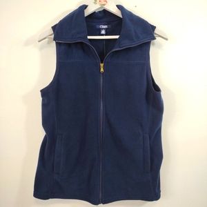 New Chaps Fleece Vest Women's medium Navy